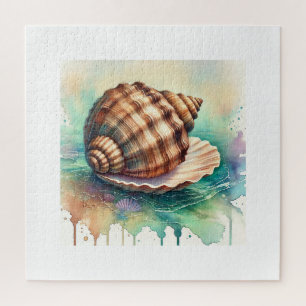 Common cockle 280924AREF113 - Watercolor Jigsaw Puzzle