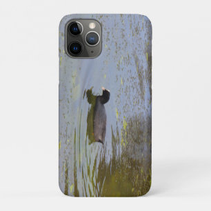 Common coot on a pond iPhone 11 pro case