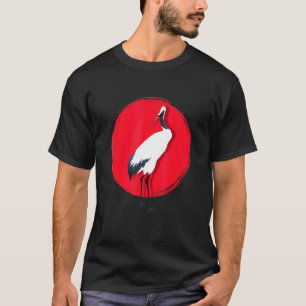 Common Crane Bird Origami Animal Nature Birdie Cut T-Shirt