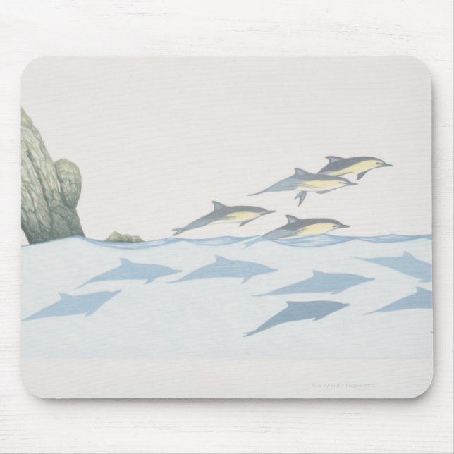 Common Dolphins Mouse Pad (Front)