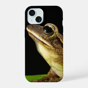 Common Frog on a Leaf iPhone 15 Case
