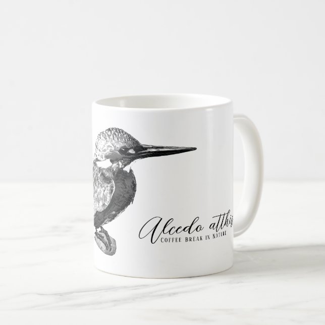 Common kingfisher coffee mug (Front Right)