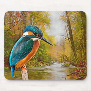 Common Kingfisher Mouse Pad