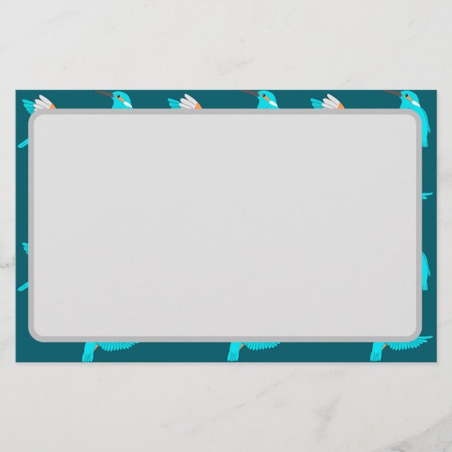 Common Kingfishers Stationery (Front)