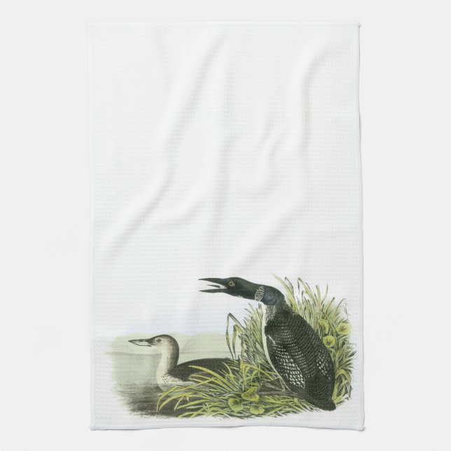 Common Loon by Audubon Kitchen Towel (Vertical)