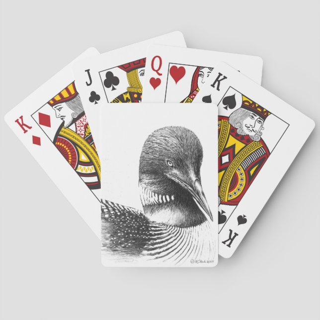 Common Loon Custom Playing Cards (Back)