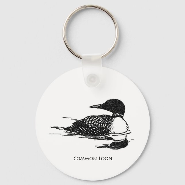 Common Loon Keychain (Front)