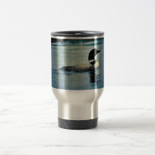 Common Loon on Water Travel Mug