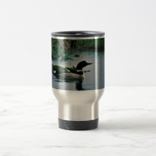 Common Loon on Water Travel Mug