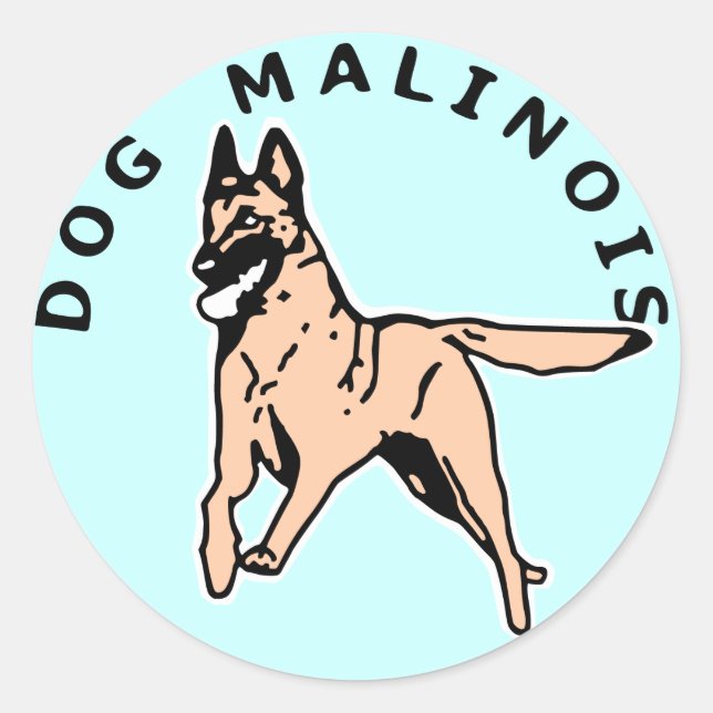common malinese classic round sticker (Front)