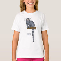 Common marmoset cartoon illustration