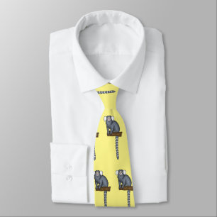 Common marmoset cartoon illustration tie