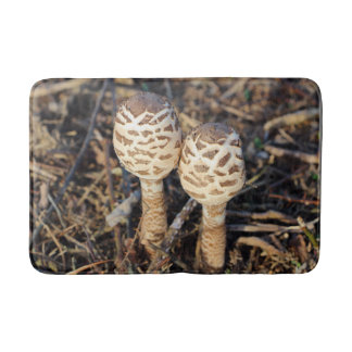 Common parasol mushroom bath mat