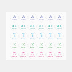 Common Planner / Organiser Sticker / Labels