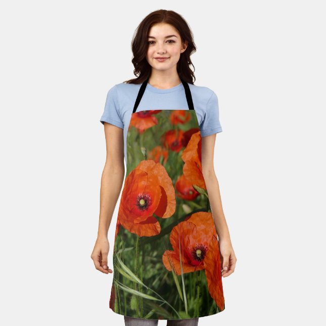 Common Poppies  Apron (Worn)
