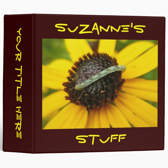 Common Pug Moth Caterpillar Coordinating Binder (Front/Spine)