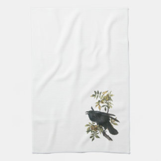 Common Raven by Audubon Kitchen Towel