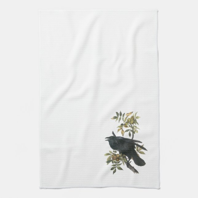 Common Raven by Audubon Kitchen Towel (Vertical)