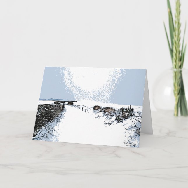 Common Road, Harthill with Woodall. Card (Front)