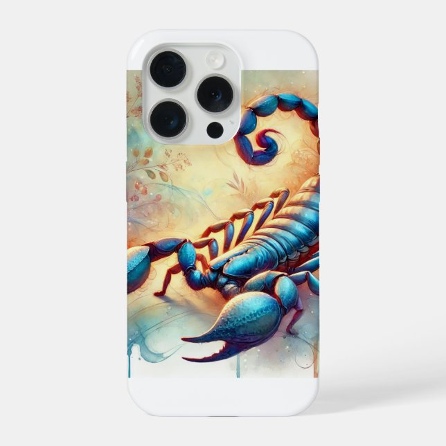 Common scorpion 111024AREF120 - Watercolor iPhone Case (Back)