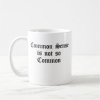 Common Sense is not so Common