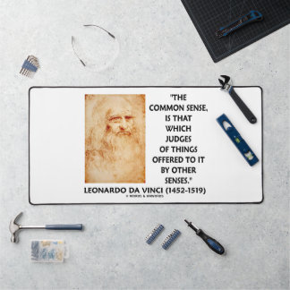 Common Sense Judges Of Things Leonardo da Vinci Desk Mat