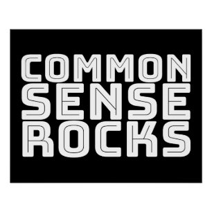 Common Sense - Logic Humour Poster