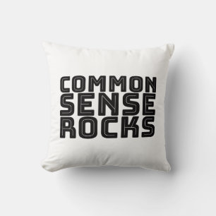 Common Sense - Logic Humour Throw Pillow