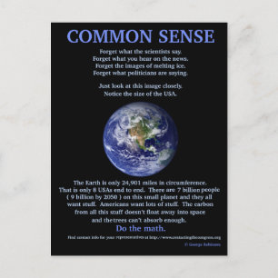 Common Sense Postcard