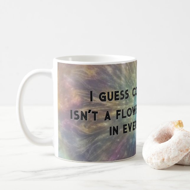Common Sense Sarcastic Text Coffee Mug (With Donut)