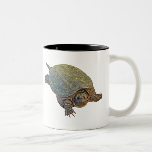 Common Snapping Turtle - Chelydra serpentina Two-Tone Coffee Mug