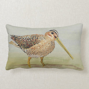 Common Snipe Pillow