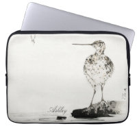 Common Snipe Vintage Bird Illustration Personalize