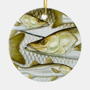 Common Snook Ceramic Ornament