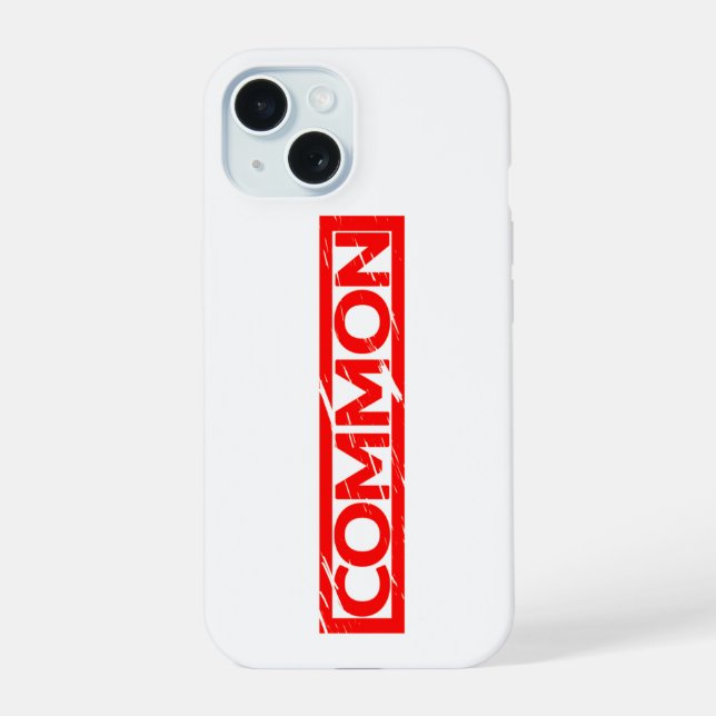 Common Stamp iPhone 15 Case (Back)