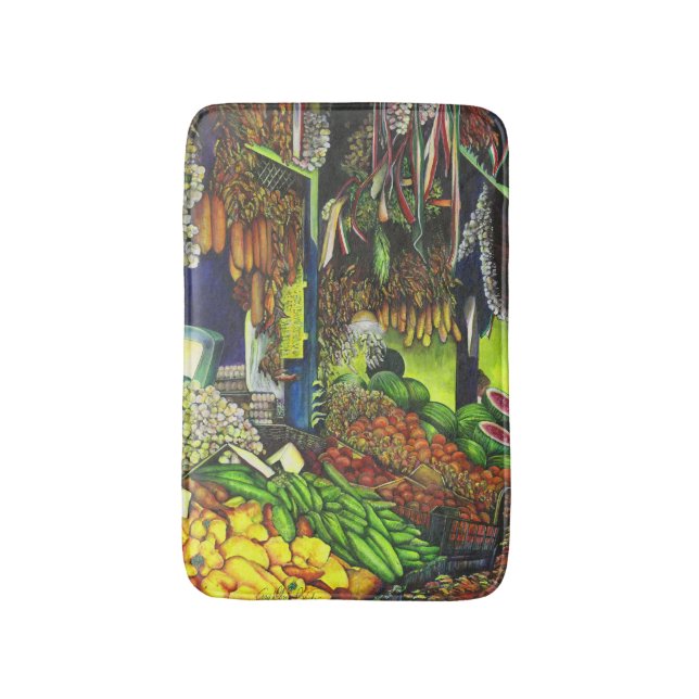 Common Threads of Human Interactions, Budapest Bath Mat (Front Vertical)