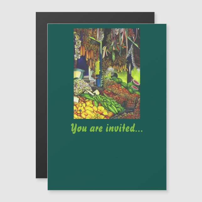 Common Threads of Human Interactions, Budapest Magnetic Invitation (Front/Back)