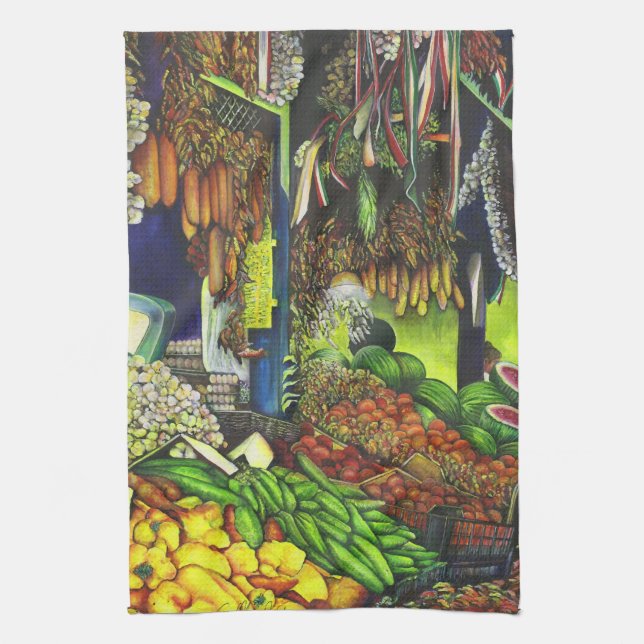 Common Threads of Human Interactions Kitchen Towel (Vertical)