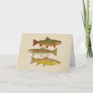 Common Trout Greetings Card