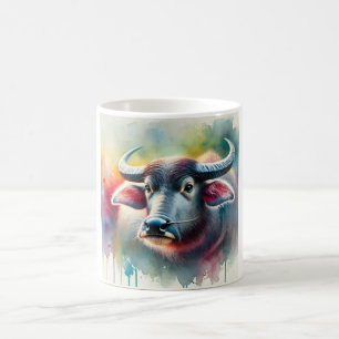 Common Water Buffalo 110724AREF111 - Watercolor Coffee Mug