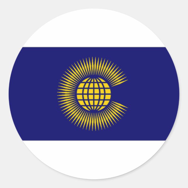 Commonwealth Flag Classic Round Sticker (Front)