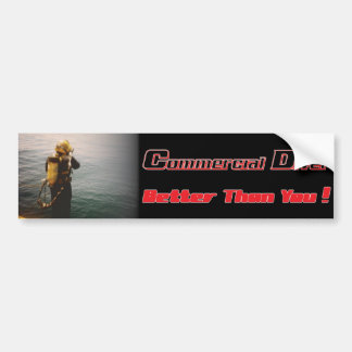 Commrecial Diver splashin' down Bumper Sticker