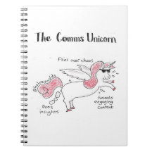 Comms unicorn notepad