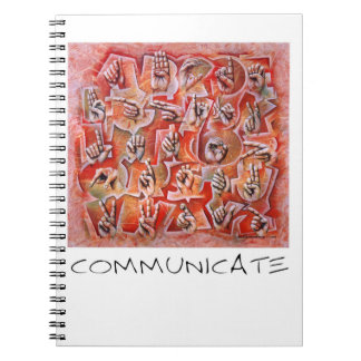 Communicate sign language notebook