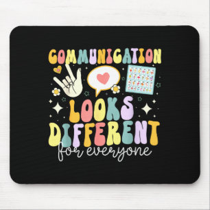 Communication Looks Different For Everyone Speech Mouse Pad