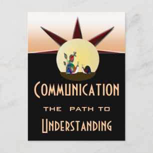 Communication path to understanding postcard