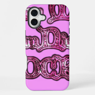 Communication Rocks Pink Hakuna Matata .png iPhone 16 Plus Case