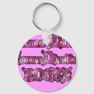 Communication Rocks Pink Hakuna Matata .png Keychain