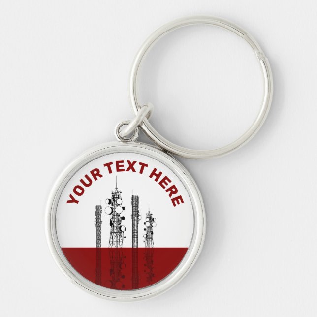 Communication Towers Keychain (Front)