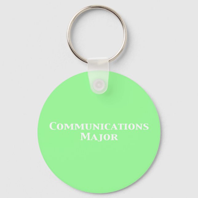Communications Major Gifts Keychain (Front)